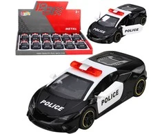 Lean Toys Policijos automobilis 10,5 x 5 x 3,5 cm