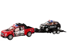 Lean Toys Žaislinis policijos visureigis su priekaba
