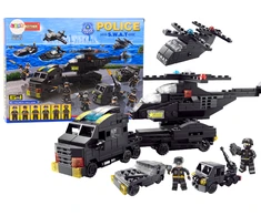 Lean Toys Policijos konstruktorius su 343 detalėmis ir figūrėlėmis