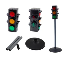 Lean Toys Policininko Rinkinys su Eismo Valdymo Signalais, 10 dalių