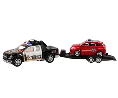 Lean Toys Policijos pikapas su puspriekabe
