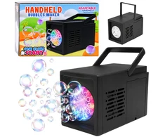 Lean Toys Maszyna Wytwornica Do Baniek Mydlanych Przenośna 10 Otworów Juoda