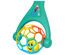 Lean Toys Stumdukas su lankstomu barškučiu kamuoliu 2in1