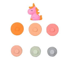 Lean Toys Jutiminė piramidė kūdikiams su vienaragiu, 18 cm