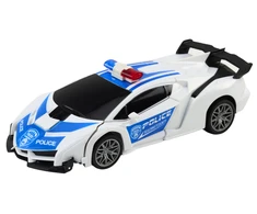 Lean Toys Nuotolinio Valdymo Policijos Automobilis-Transformeris 2in1 su Šviesomis ir Garsais