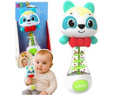Lean Toys Barškutis kūdikiams Meškiukas 17 cm