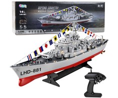Lean Toys Nuotoliniu būdu valdomas karinis laivas 60 cm