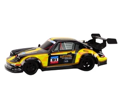 Lean Toys Automobilis su nuotolinio valdymo pultu, geltonas