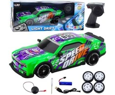 Lean Toys Nuotoliniu būdu valdomas sportinis automobilis su šviesos efektais ir dreifu