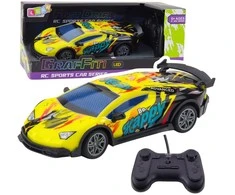 Lean Toys Nuotoliniu būdu valdomas sportinis automobilis 1:22 su LED apšvietimu