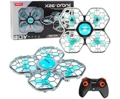 Lean Toys RC dronas Syma X26 Pro su LED apšvietimu ir akrobatikos režimu