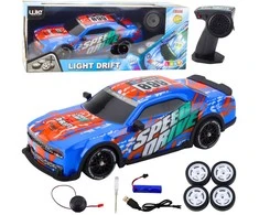 Lean Toys Nuotoliniu būdu valdomas sportinis automobilis su šviesos efektais ir dreifo funkcija
