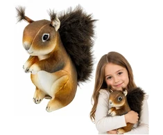Lean Toys Pliušinis žaislas - ruda voverė, 22 cm