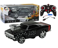 Lean Toys Nuotolinio valdymo automobilis 1:18 su 360 driftu ir šviesomis