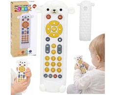 Lean Toys Žaislas nuotolinio pultelio formos baltas