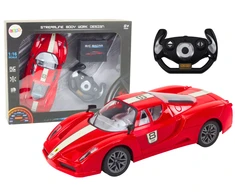 Lean Toys Nuotoliniu būdu valdoma sportinė mašina 1:16 RC Raudona