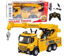 Lean Toys Nuotoliniu būdu valdomas krano kabliukas RC 2.4G 9CH geltona