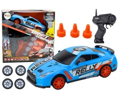 Lean Toys Nuotoliniu būdu valdomas sportinis automobilis 1:24 su keičiamais ratais