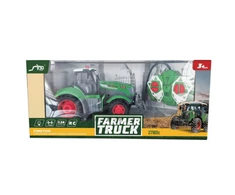 Lean Toys Nuotoliniu būdu valdomas žaislinis traktorius ūkininkams 1:24