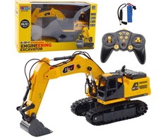 Lean Toys Nuotoliniu būdu valdomas RC ekskavatorius 6CH 27MHz