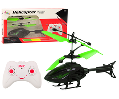 Lean Toys Nuotolinio valdymo RC sraigtasparnis su giroskopu (žalia)