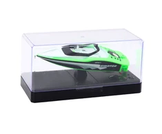 Lean Toys Nuotoliniu būdu valdomas RC kateris baltai-žalias 15 cm