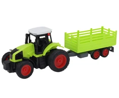 Lean Toys Nuotoliniu būdu valdomas žaislinis traktorius su priekaba 1:16