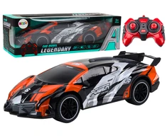 Lean Toys Oranžinis Mašinėlė RC 1:10 Oranžinis Speed ​​iki 25 km/h