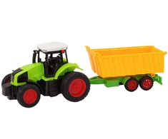 Lean Toys Nuotoliniu būdu valdomas traktorius su priekaba RC 1:16