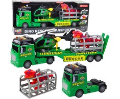 Lean Toys Gyvūnų Gelbėjimo Rinkinys su Dinozauru ir Sraigtasparniu