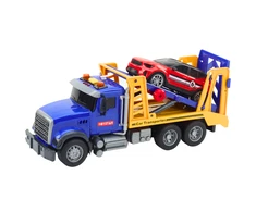 Lean Toys Didelis transporterio vilkikas su priekaba, šviesomis ir garsais