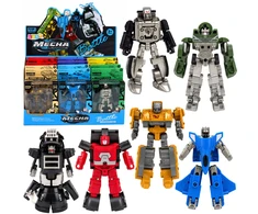 Lean Toys Robot Military Vehicle 2 in 1 Figure Tank Fighter Hovercraft
