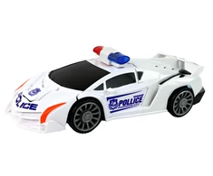 Automobilis - robotas 2in1 Lean toys, baltas