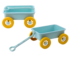 Lean Toys Smėlio vežimėlis pasteliniu turkio atspalviu