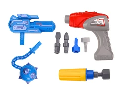 Lean Toys Geltonas robotas su gręžimo funkcija ir šviesos bei garso efektais