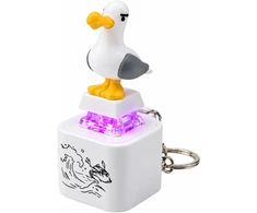 Lean Toys Seagull LED Light-Up Keychain with Sound – For Keys, Backpacks, and Bags