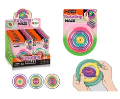Lean Toys Sensorinis žaislas vaikams 'Vaivorykštės besisukantys ratai'