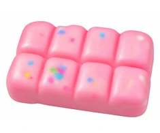 Lean Toys Sensory Fidget Toy – Crunchy Chocolate Bar (Rožinė) – Boxed – 8 cm