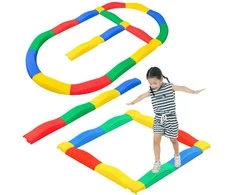 Lean Toys Jutiminis Balansas Sujungiamų Takelių Rinkinys 16 Dėžių + 4 Jungtys