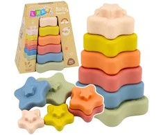 Dėlionė Lean Toys Sensorinė piramidė 6 vnt.
