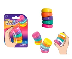 Lean Toys Sensorinis žaislas vaikams 'Vaivorykštės besisukantys ratai'