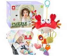 Lean Toys Žaislinis krabas su 9 funkcijomis ir jutikliniu kamuoliu