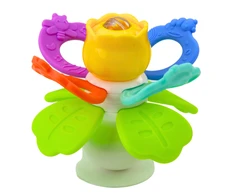 Lean Toys Sensorinis žaislas gėlė su sukučiu ir kramtukais
