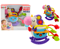 Lean Toys Sensorinis žaislas vaikams - guminis arkliukas su barškučiu