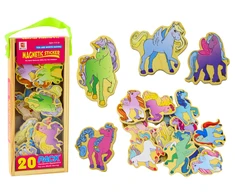 Lean Toys 20 Spalvotų Magnetukų Rinkinys