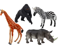 Lean Toys Afrikos gyvūnų figūrėlių rinkinys (4 vnt.)