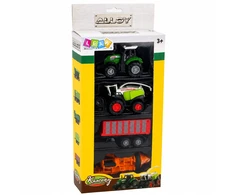Lean Toys Žemės ūkio technikos rinkinys 1:68 4 vnt.
