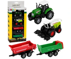 Lean Toys Žemės ūkio technikos rinkinys 1:68 4 vnt.