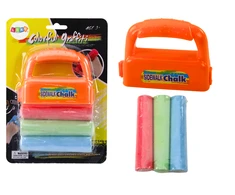 Lean Toys Storos Kreidos su Rankena Rinkinys, Oranžinės, 3 vnt.