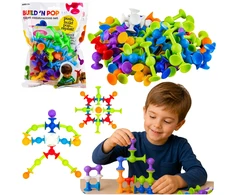 Lean Toys Statybiniai blokeliai spalvoti